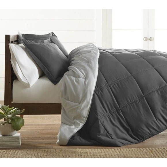 Kaycie Gray Bedding Kaycie Gray Fashion 3pc Reversible Comforter